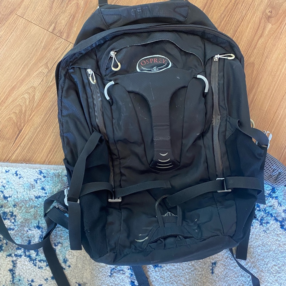 Osprey comet backpack well used